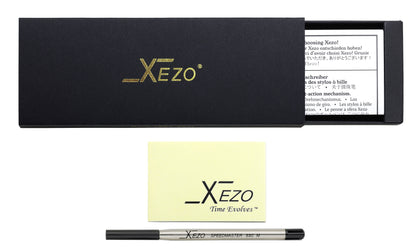 Xezo - Black gift box, certificate, manual, ink converter, and four ink cartridges