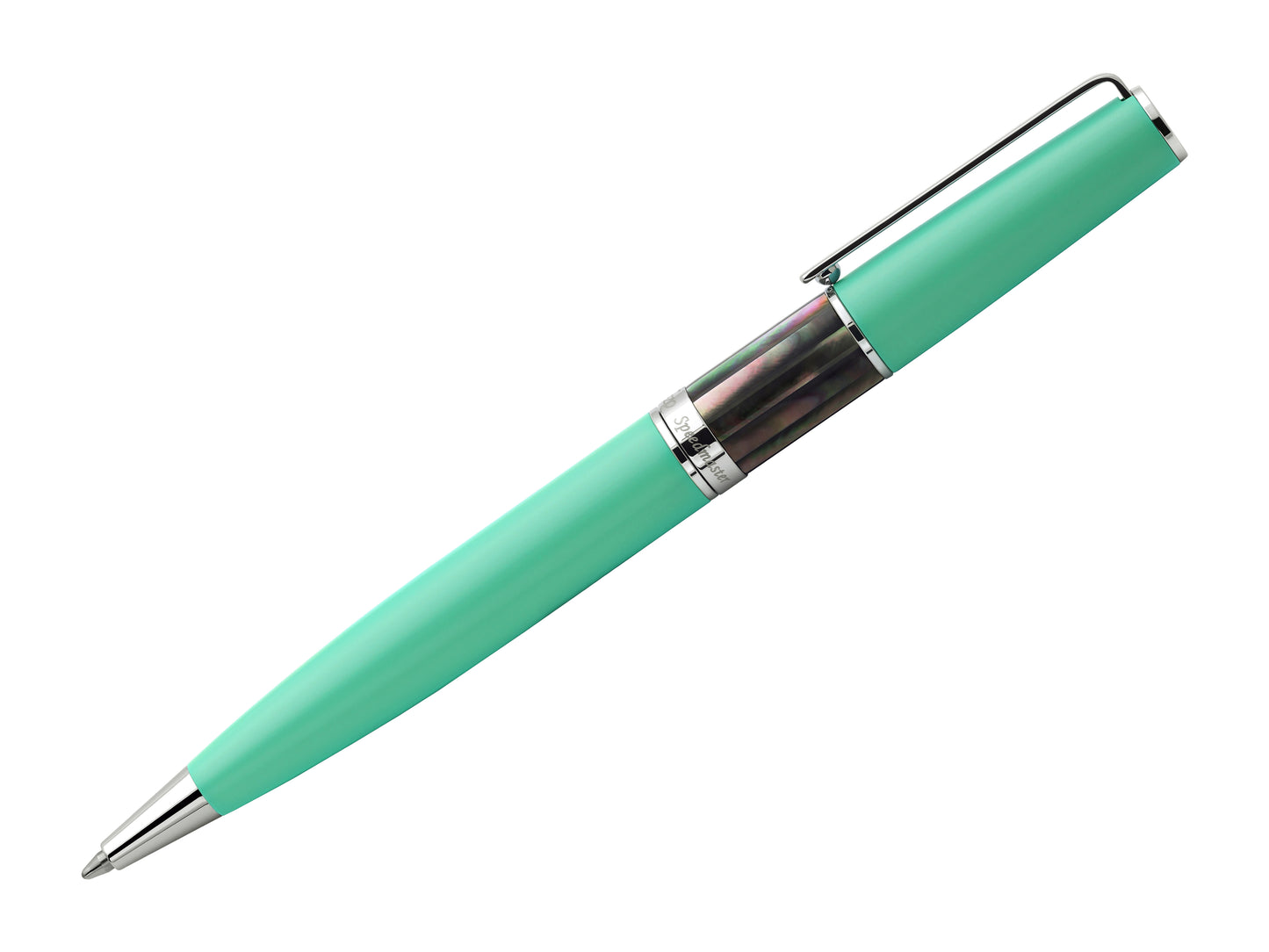 Xezo - Side view of the Speed Master Aqua Green B-BC Ballpoint pen