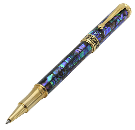 Xezo - Angled 3D view of the front of the Maestro Sea Shell RPG-1A Rollerball pen