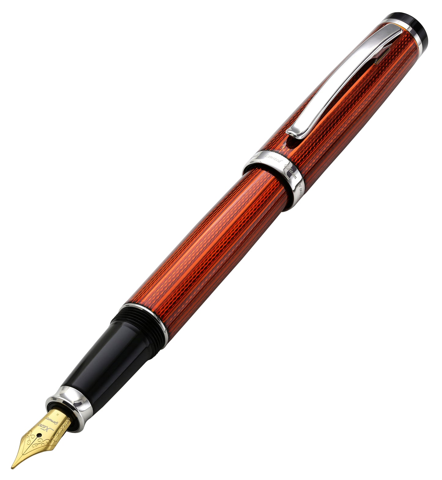 Xezo - Angled 3D view of the Incognito Sunstone FM fountain pen