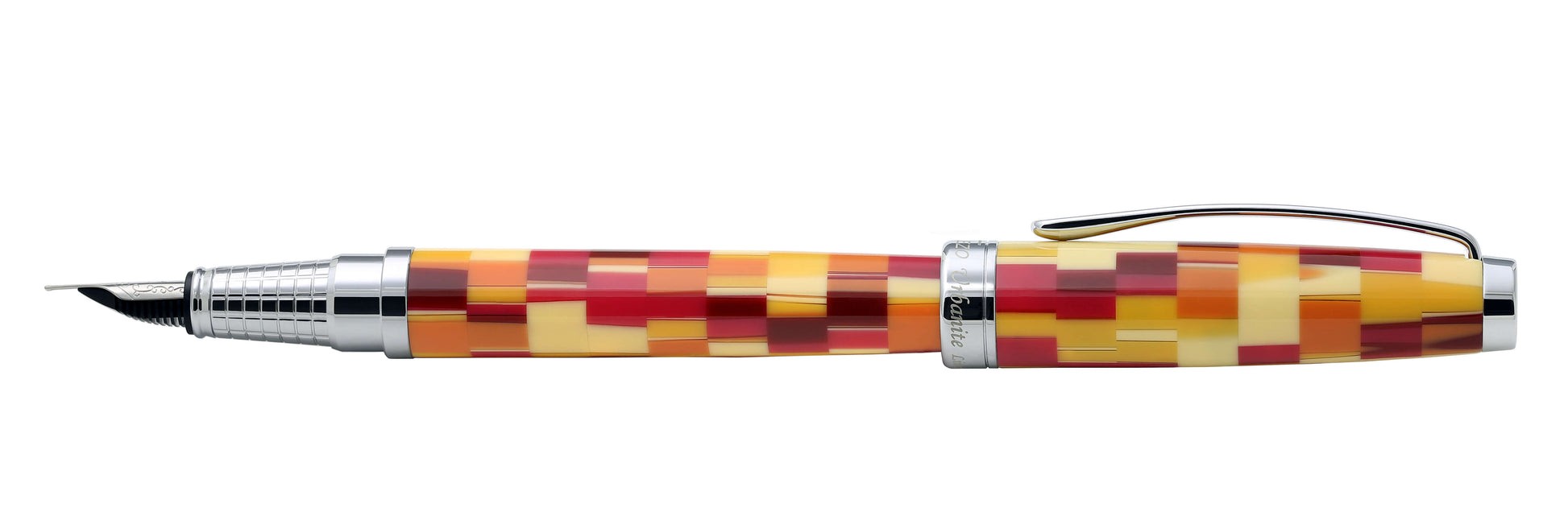 Xezo - Side view of the Urbanite Red F fountain pen