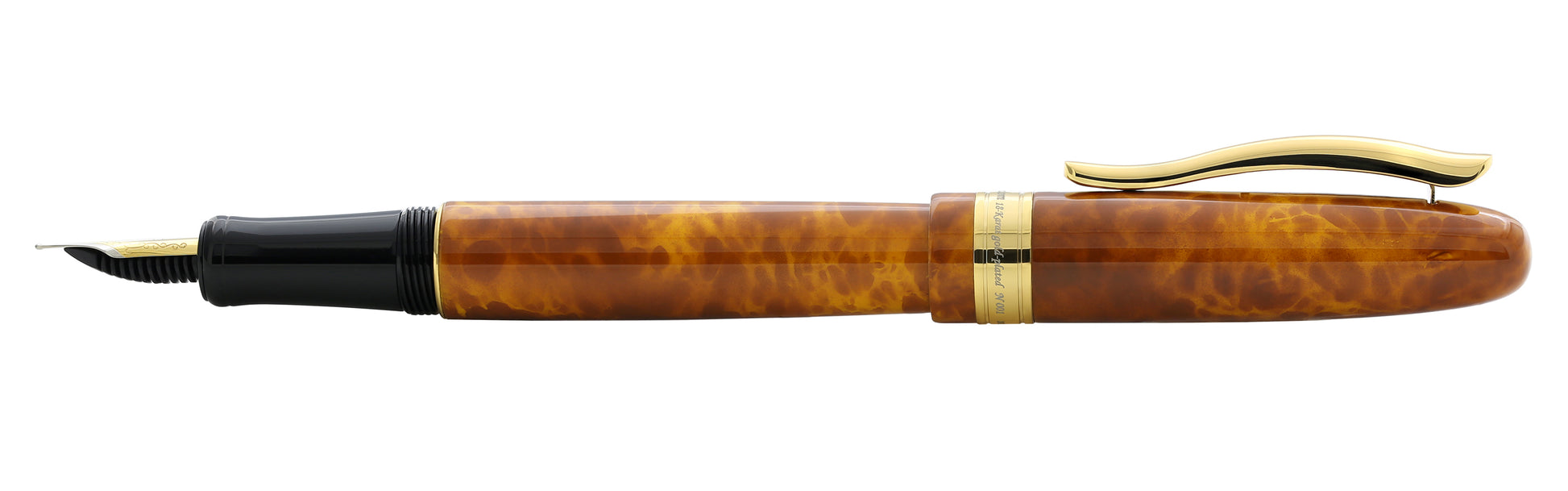Xezo - Side view of the Phantom Autumn F fountain pen
