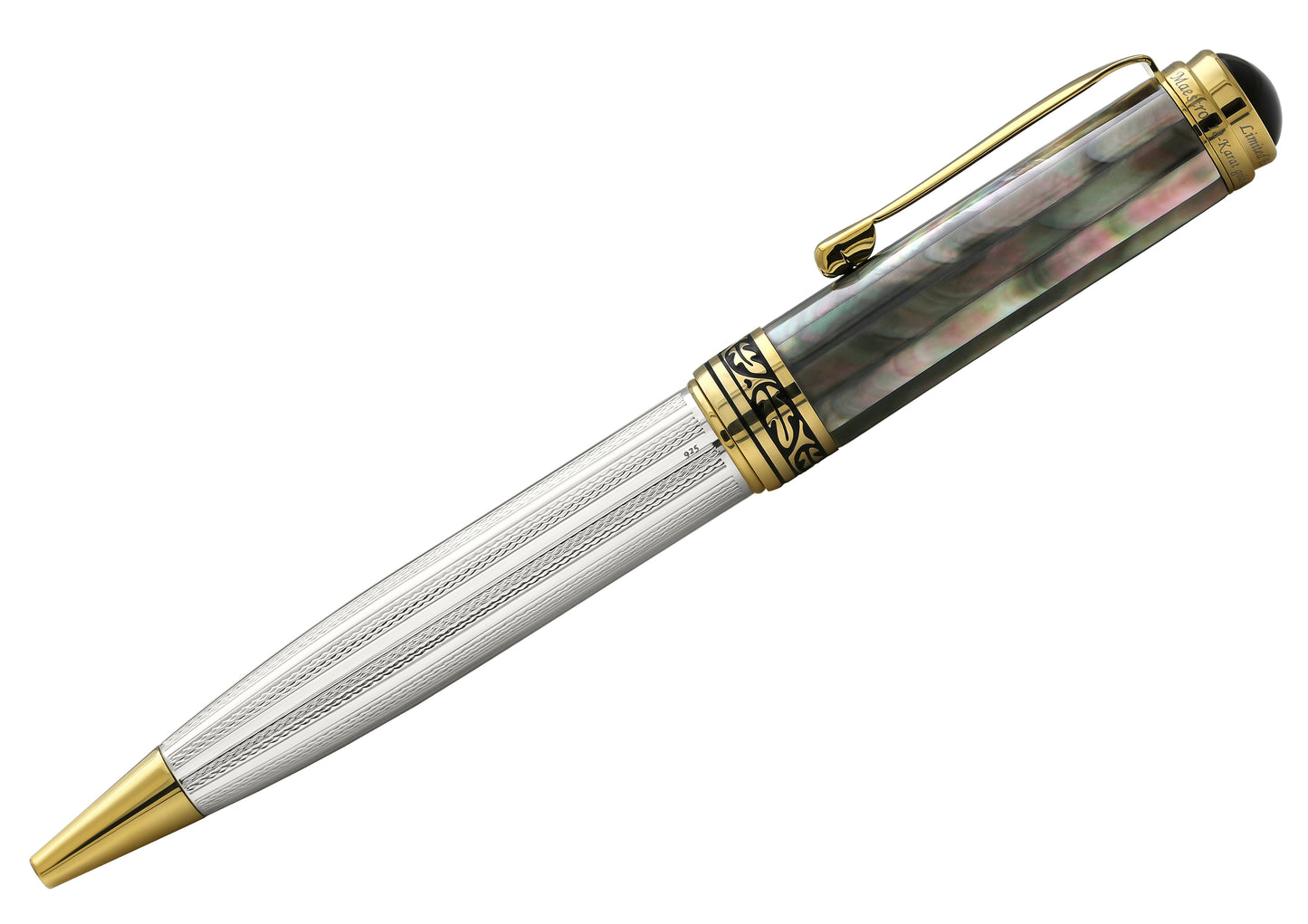 Xezo - Side view of the Maestro 925 BL MOP BG ballpoint pen