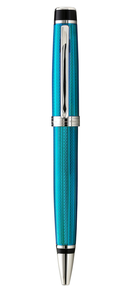 Xezo - Front view of the Incognito Blue B-1 ballpoint pen