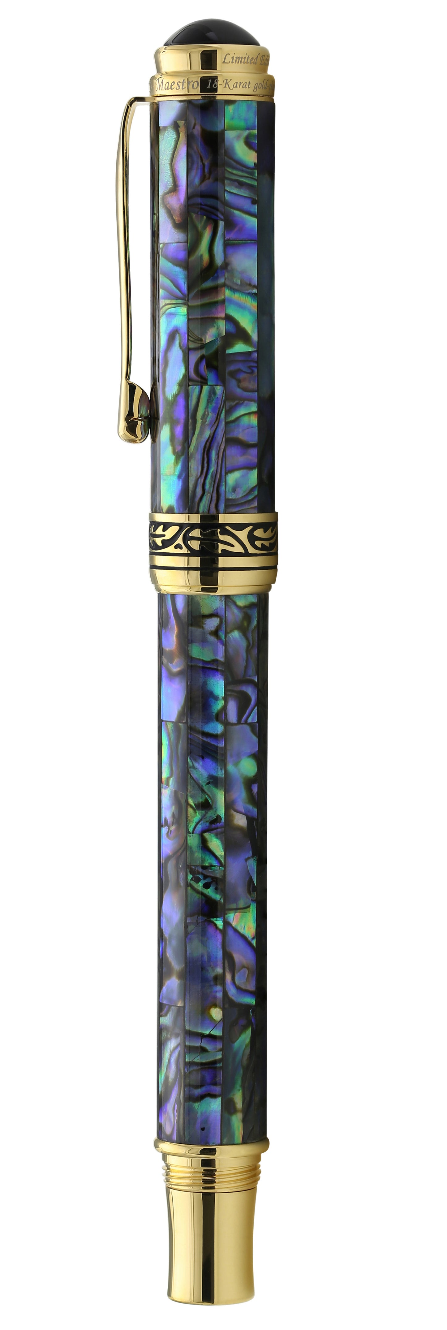 Side view of the Maestro Sea Shell RPG-1 rollerball pen