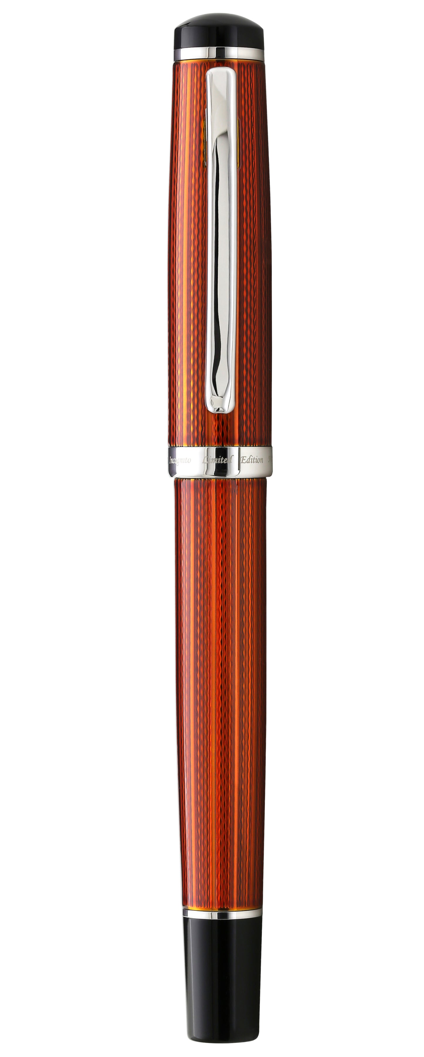 Xezo - Front view of the capped Incognito Sunstone FM fountain pen