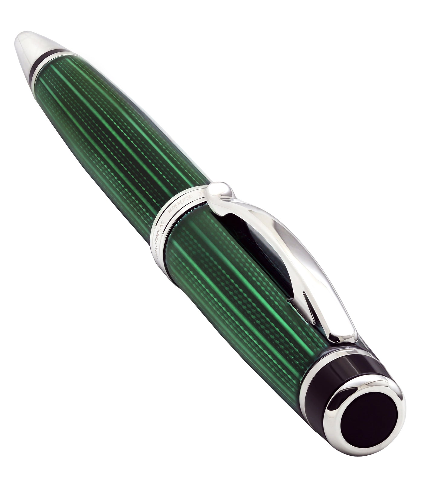 Xezo - 3D view of the back of the Incognito Forest B ballpoint pen