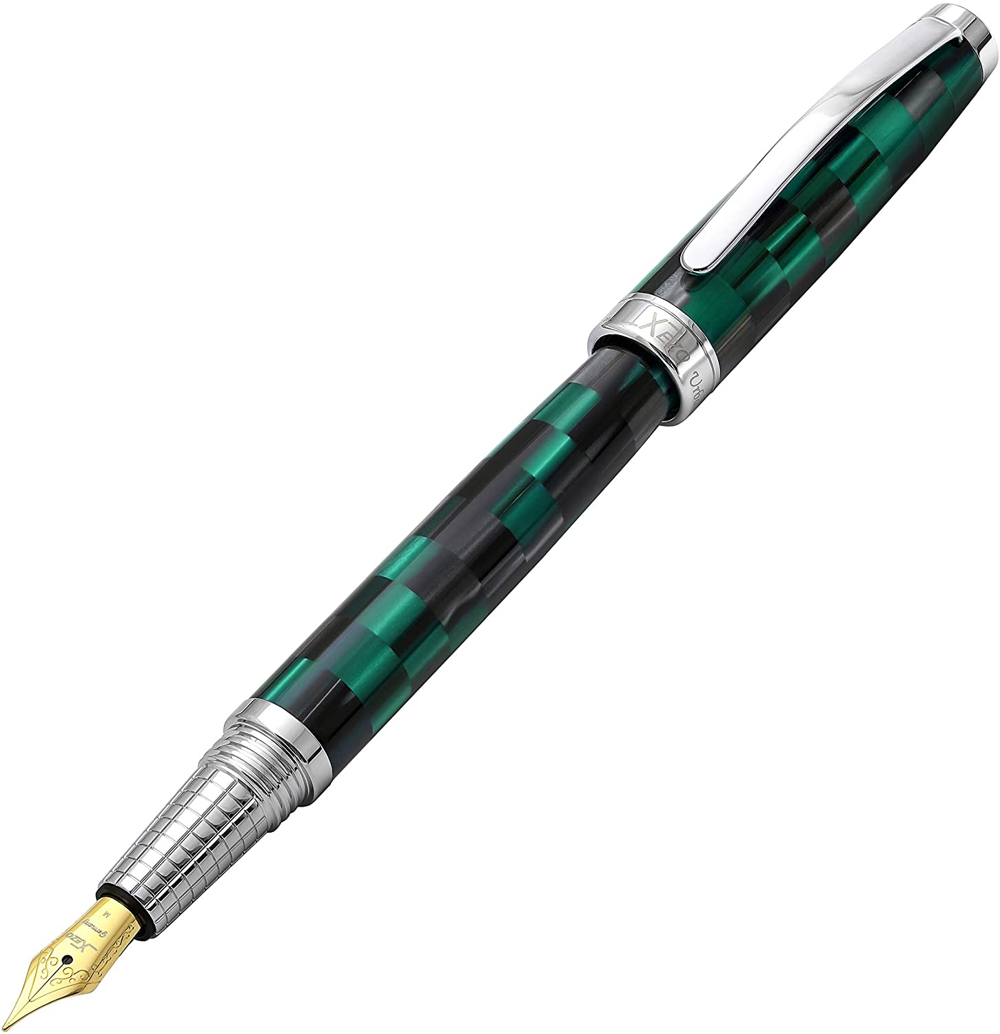 Xezo - Angled 3D view of the Urbanite II Ocean FM fountain pen