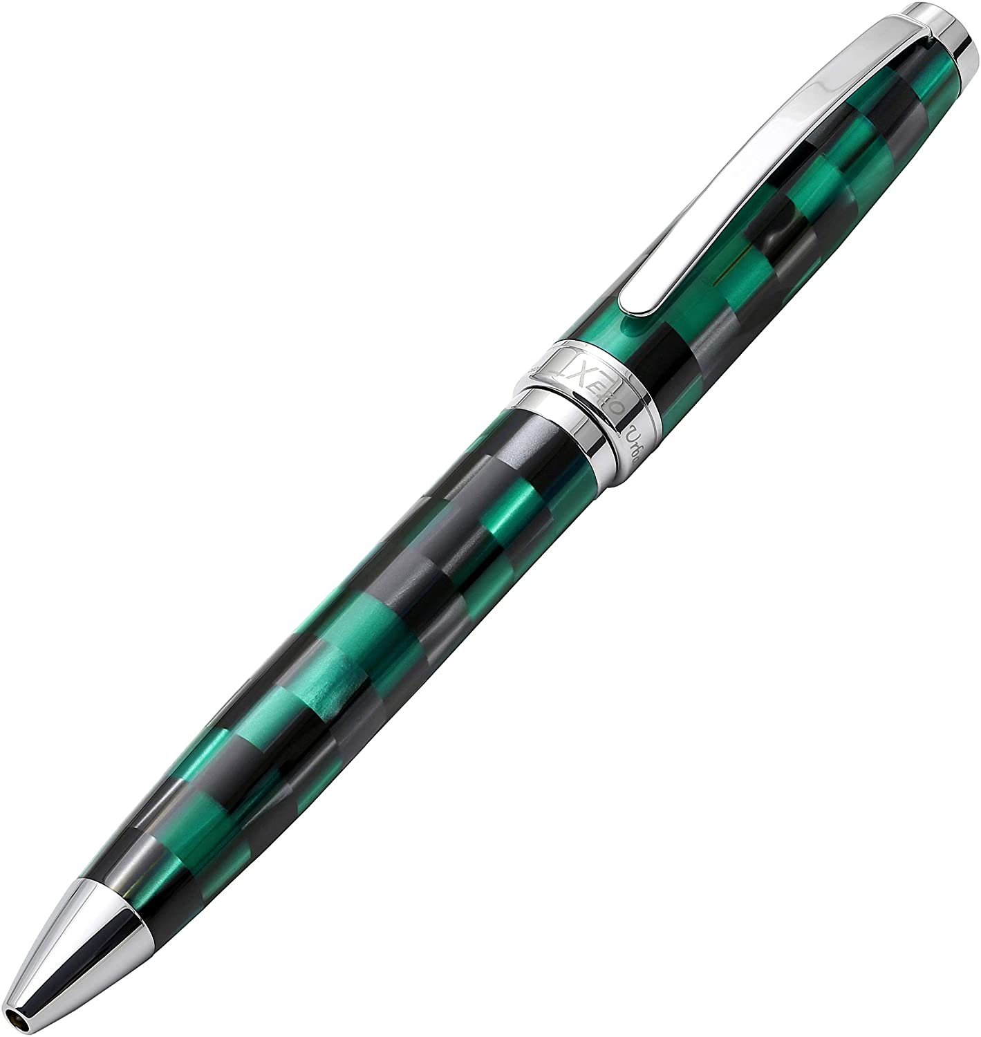 Xezo - Angled 3/4 view of the Urbanite II Ocean B ballpoint pen