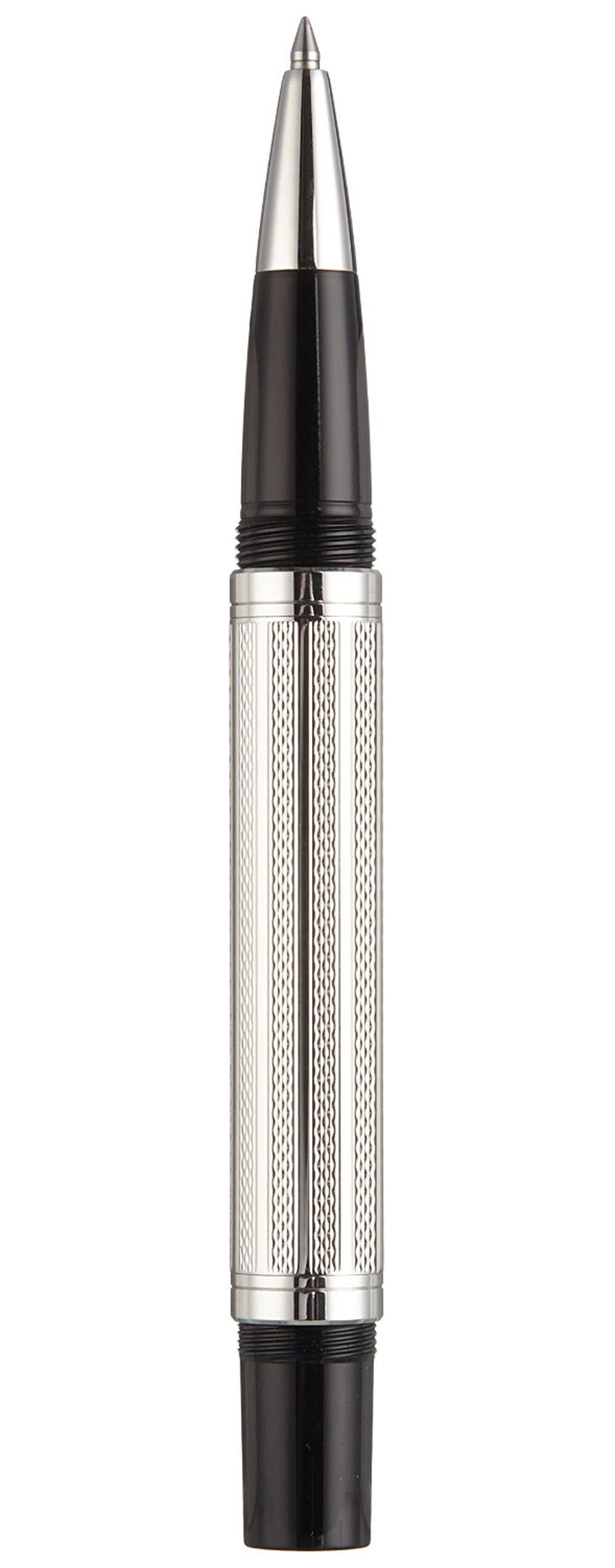 Xezo - Overview of an uncapped Tribune Platinum R rollerball pen