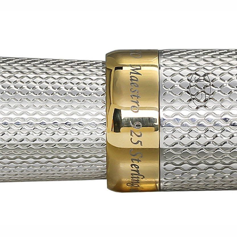 Xezo - Image of the 925 Sterling Silver hallmark of the Maestro 925 Sterling Silver F-2 fountain pen
