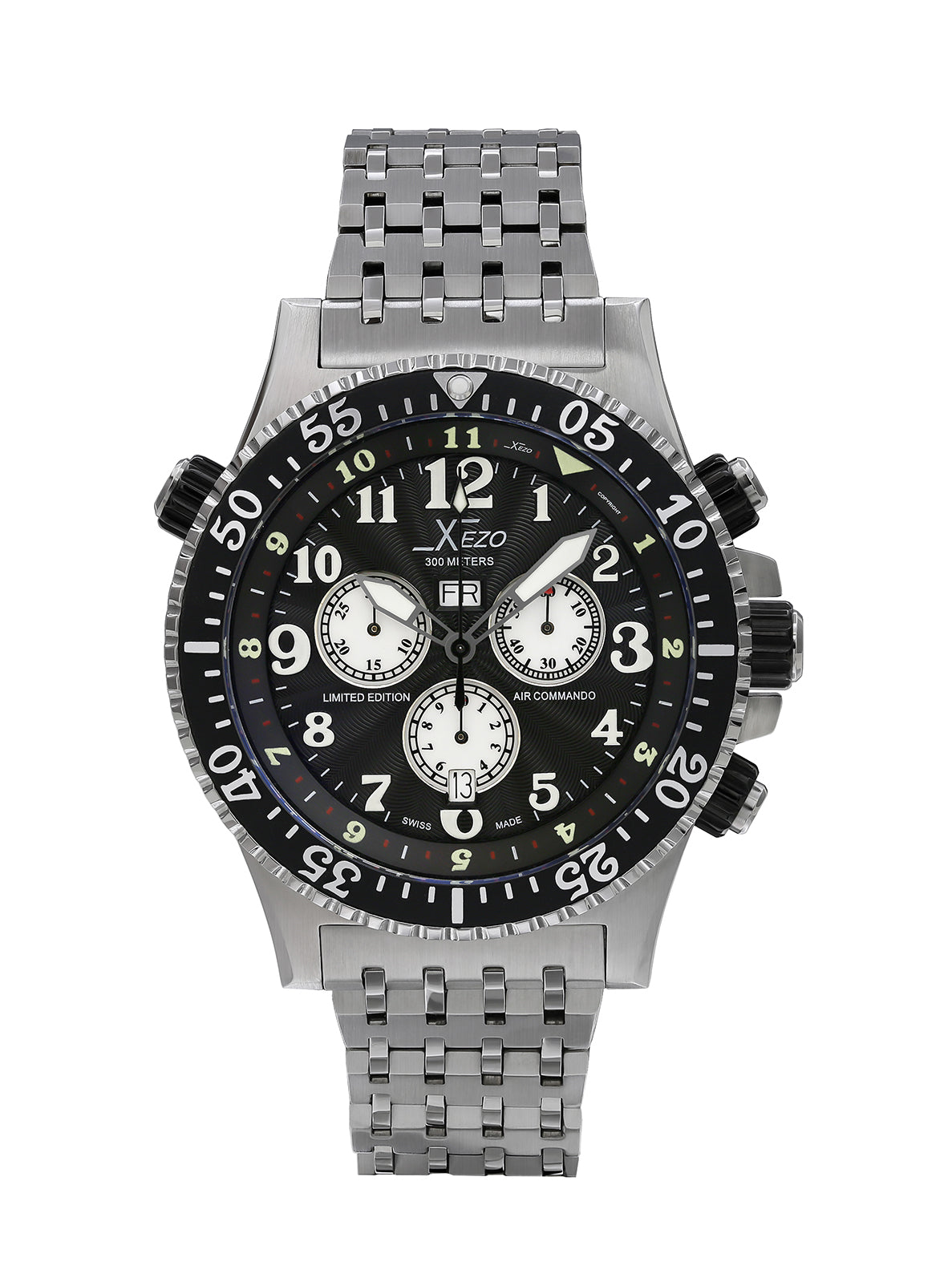 Xezo - Front view of the Air Commando D45-GS watch