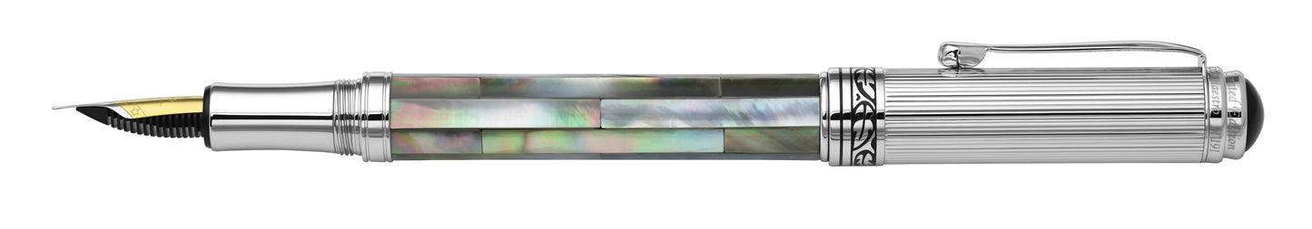 Xezo Maestro Black MOP Chrome F Horizontal View