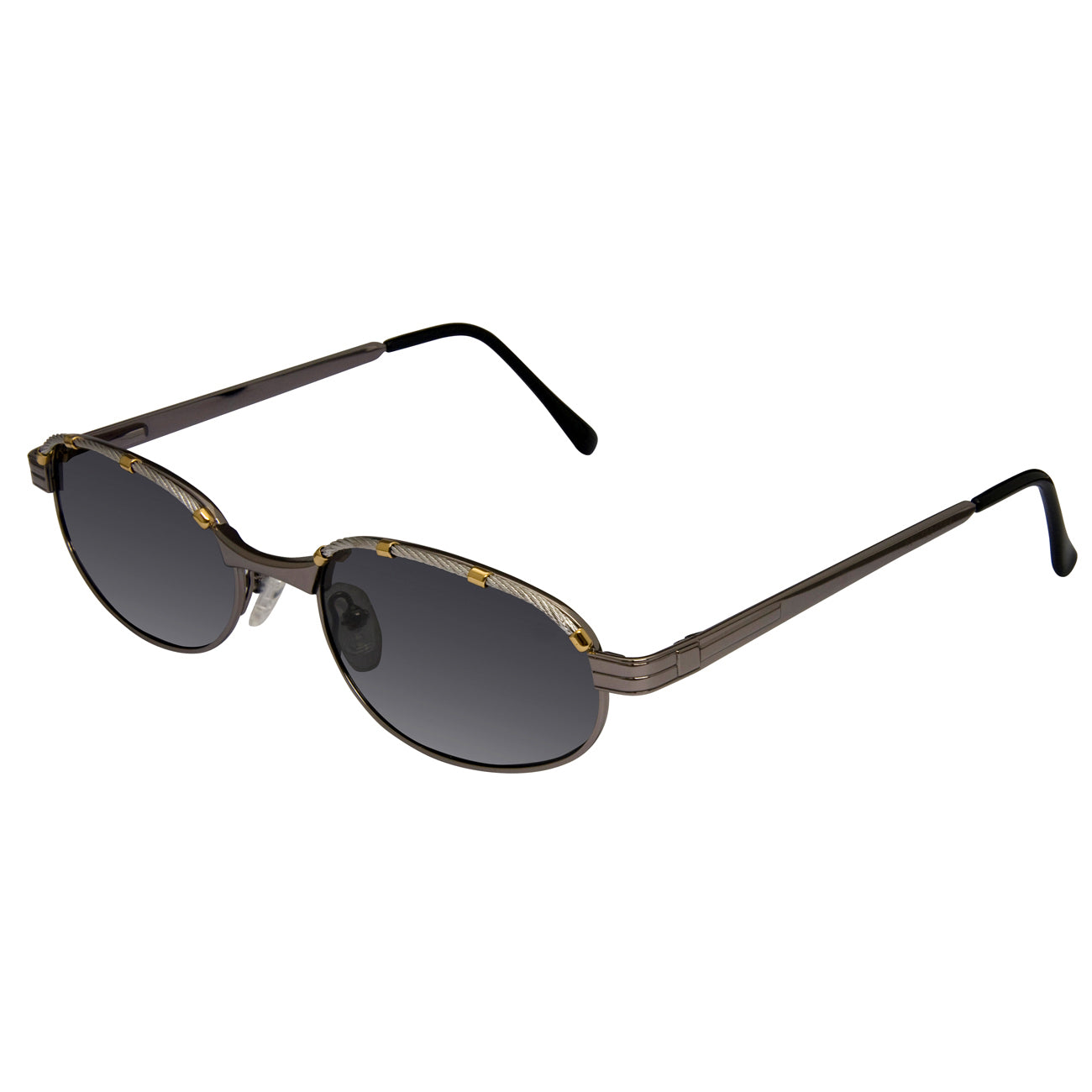 Xezo - Angled view of the front of a pair of Airman 105 Cable sunglasses