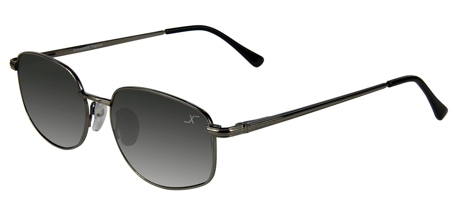 Xezo - Angled view of the front of a pair of Airman 2002 sunglasses
