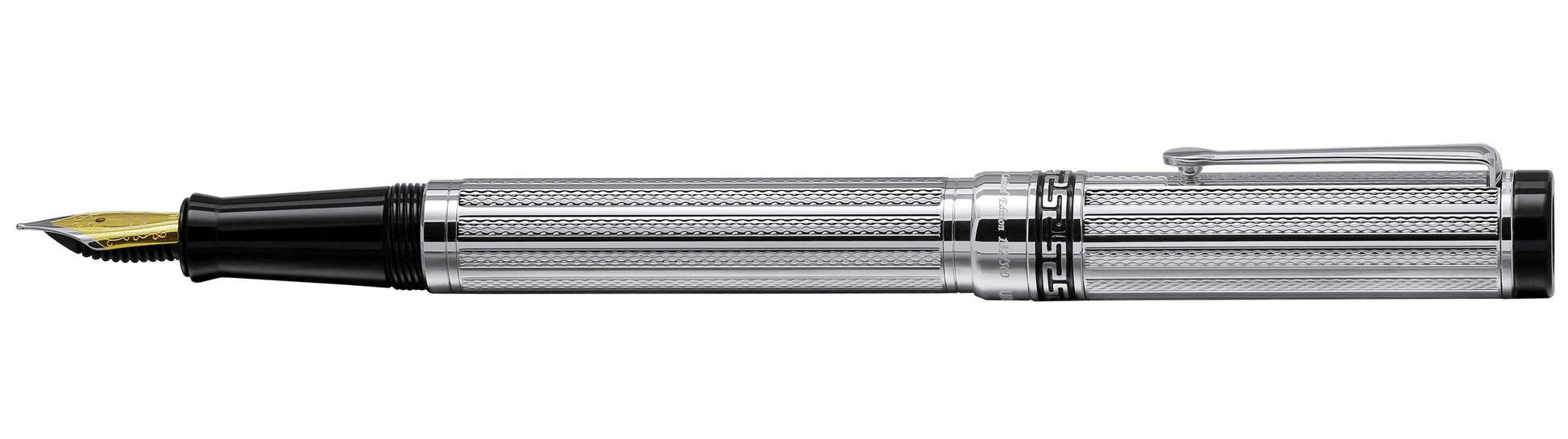 Xezo - Side view of the Tribune Platinum F fountain pen