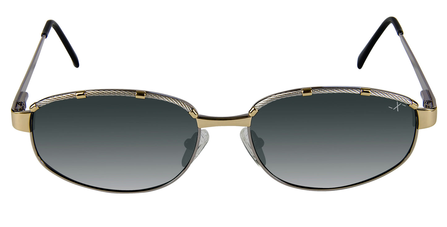 Xezo - Front view of a pair of Cruiser 325 Cable (Gray Titanium) sunglasses