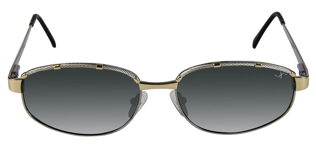 Xezo - Front view of a pair of Cruiser 325 Cable (Gray Titanium) sunglasses