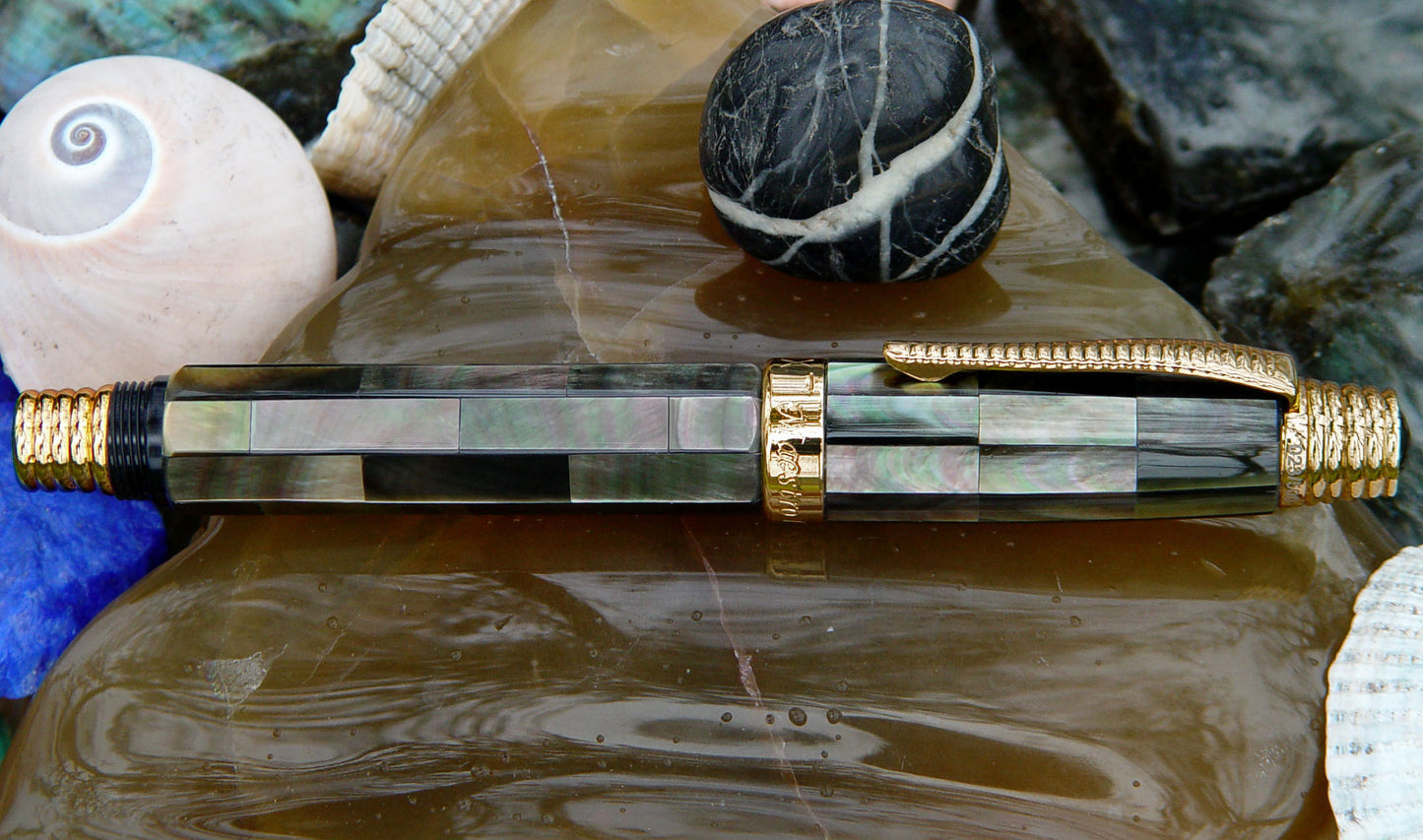 Xezo - Maestro All Black Mother of Pearl RG
