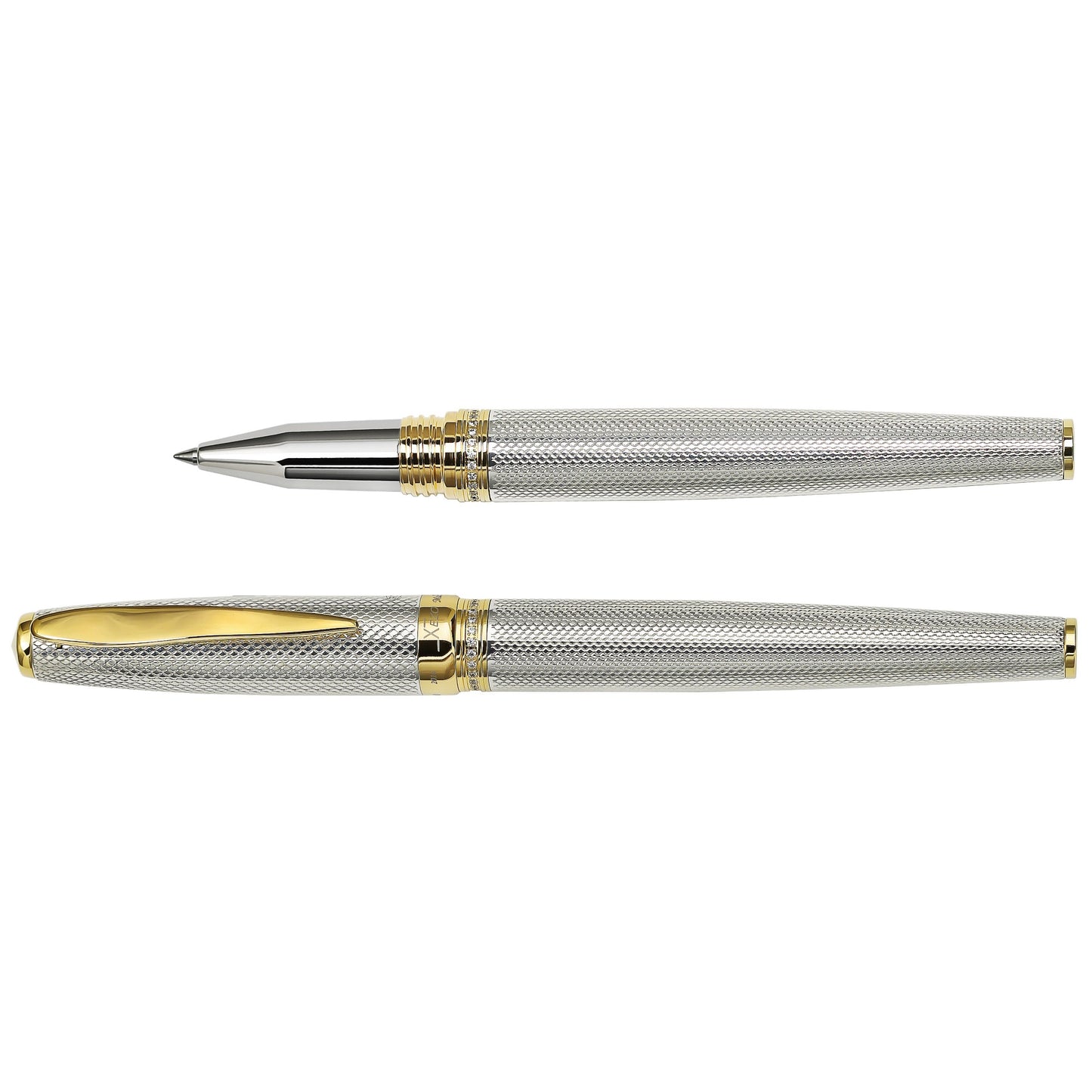 Xezo - Comparison between capped and uncapped Maestro 925 Sterling Silver R-G rollerball pens