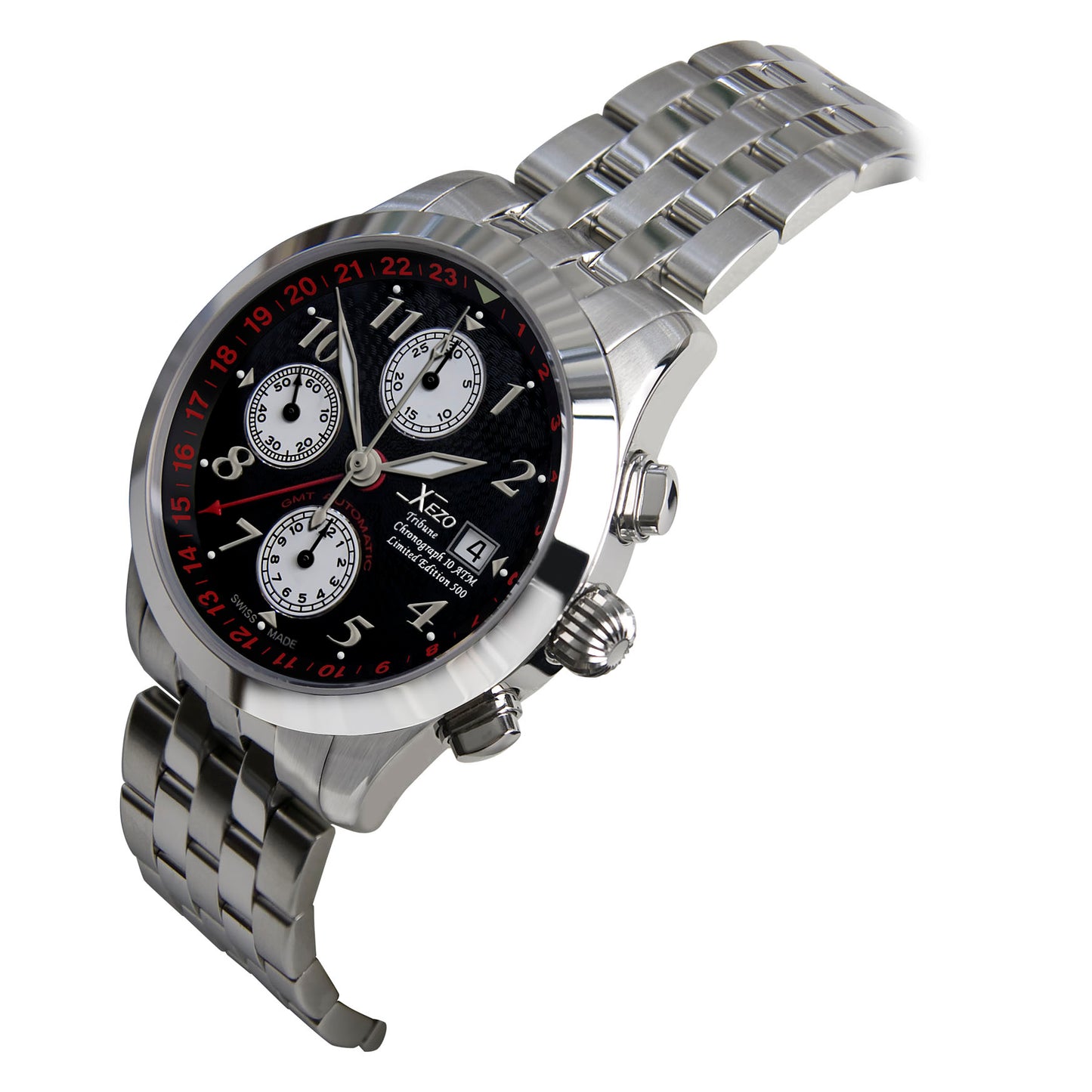 Xezo - Tribune Chronograph GMT Valjoux 7754