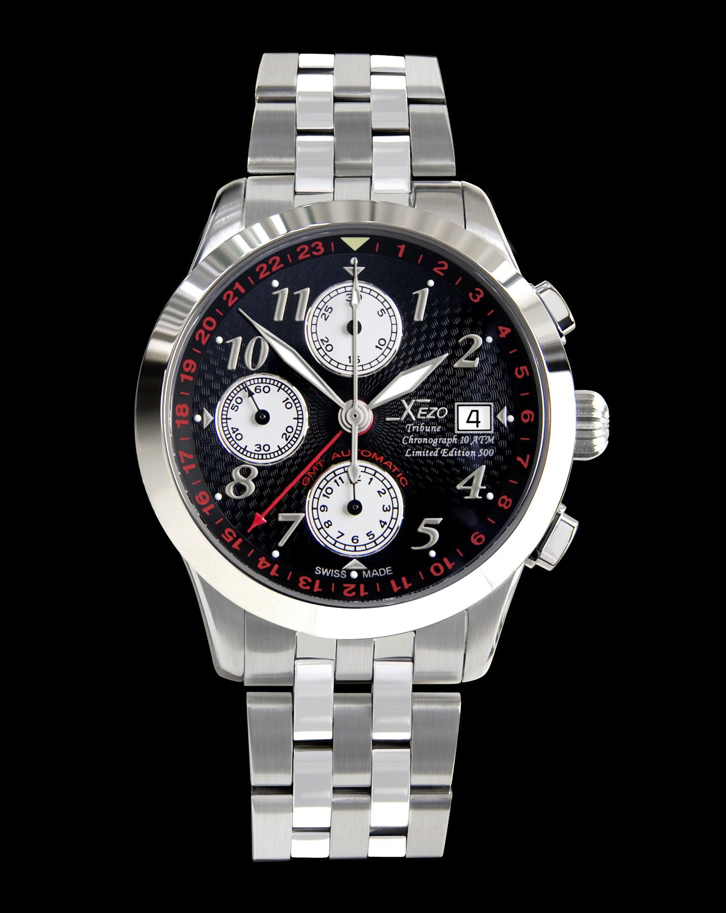 Xezo - Tribune Chronograph GMT Valjoux 7754