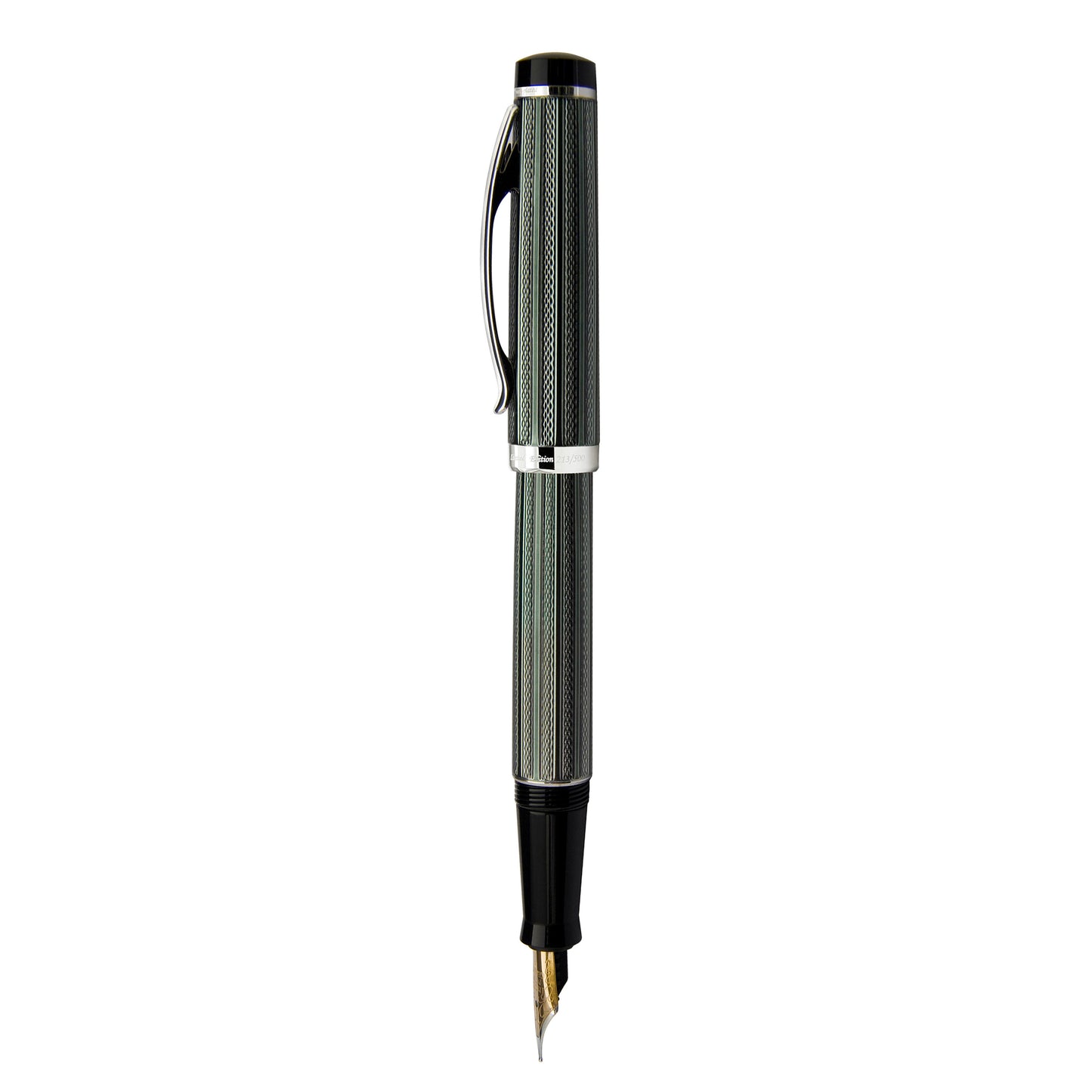 Xezo - Side view of the Incognito Zinc F-2 fountain pen