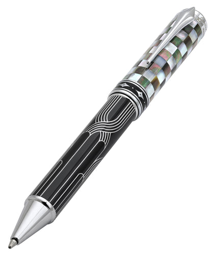 Xezo Maestro® Streamliner BW MOP Labradorite B shown diagonally on a solid white background.