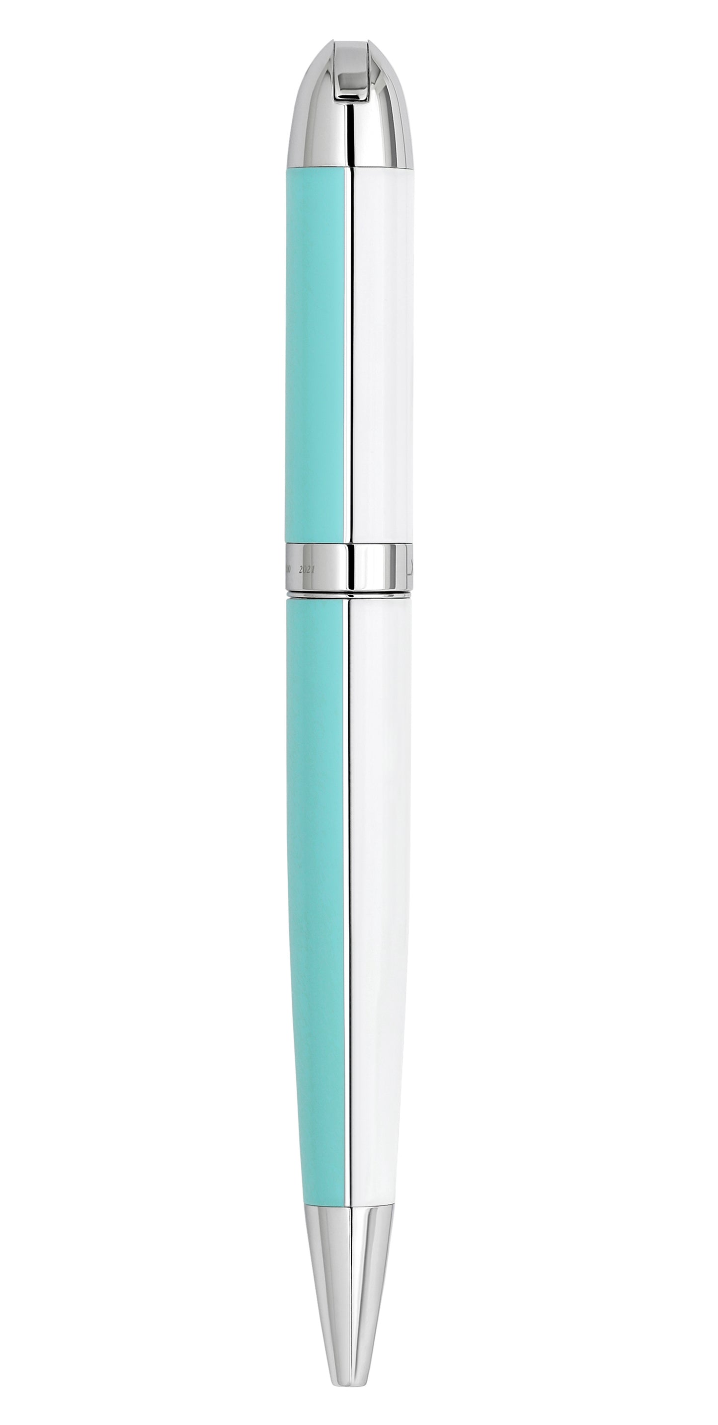 Xezo - Visionary Sky Blue/White B Ballpoint pen front view