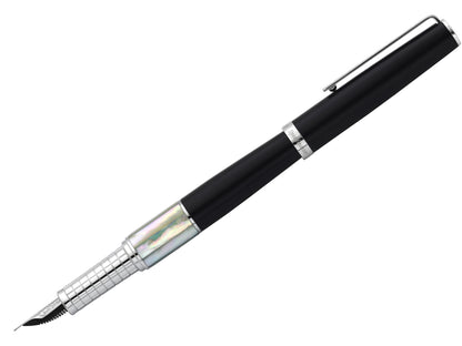 Xezo - Side view of the Speed Master Black FM-WC Fountain pen