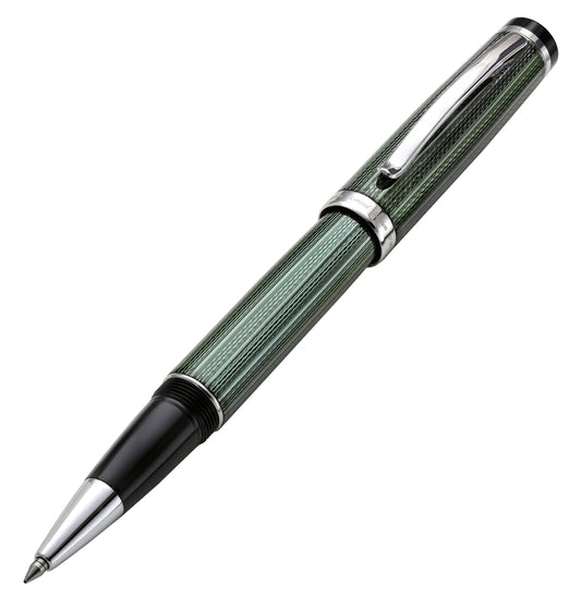Xezo - Angled view of the front of the Incognito Zinc R-1 rollerball pen