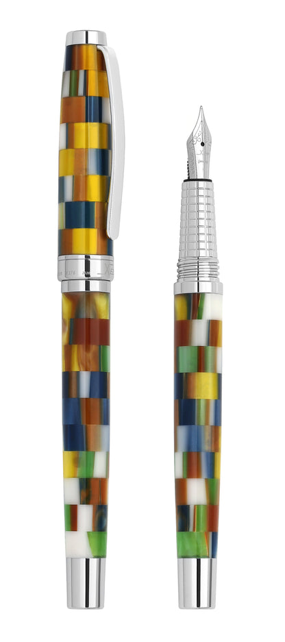 Xezo – Comparison between 3/4 view of capped and uncapped Urbanite II Jazz F fountain pens