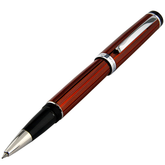 Xezo - 3D view of the front of the Incognito Copper R rollerball pen