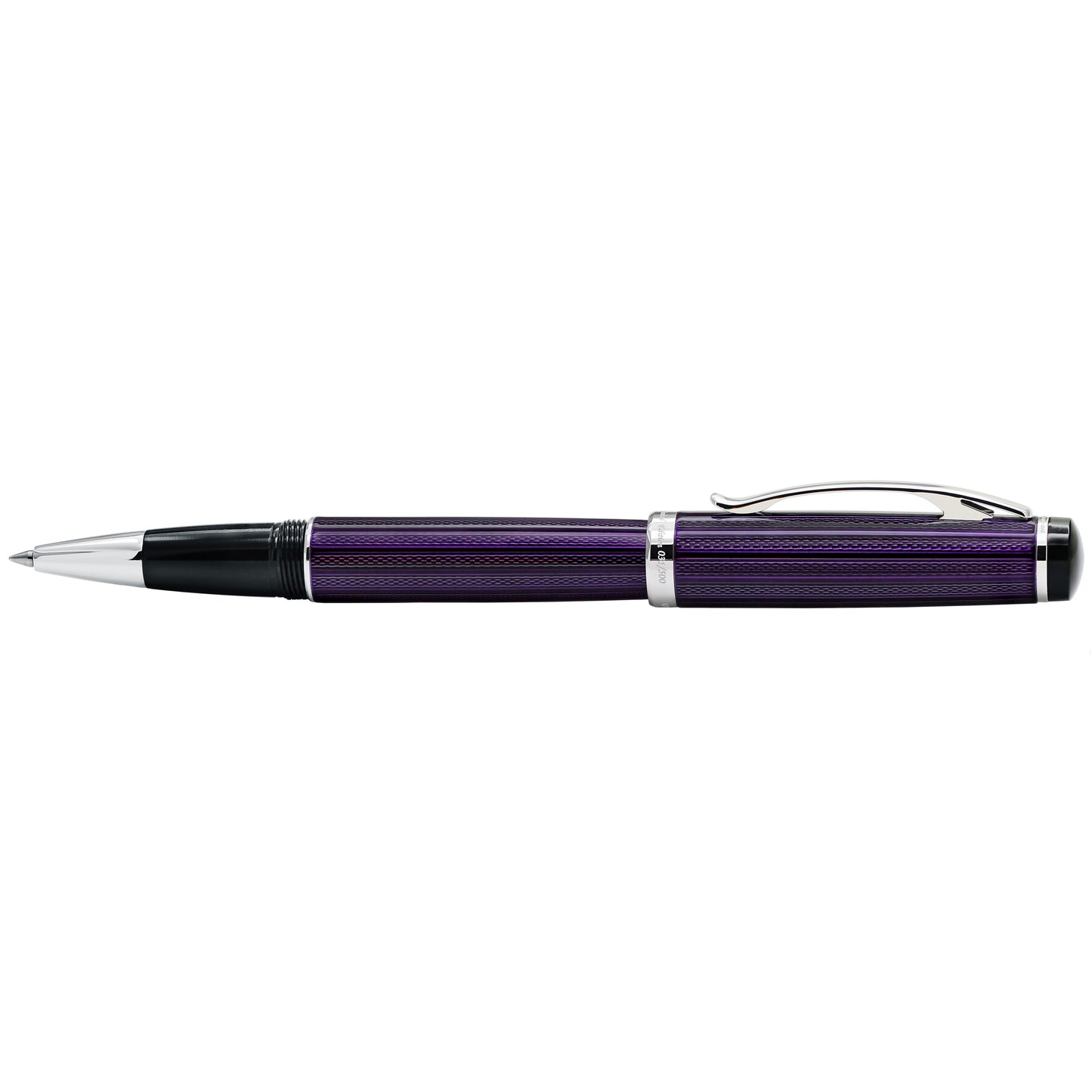 Xezo - Side view of the Incognito Purple R rollerball pen