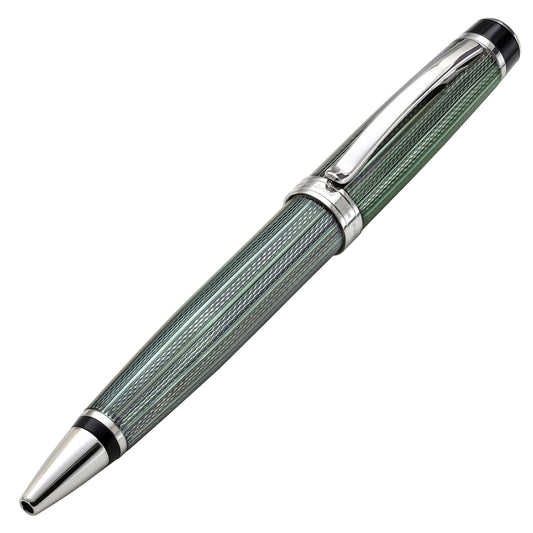 Xezo - Angled front view of the  Incognito Zinc B ballpoint pen