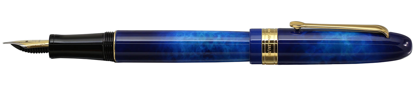Xezo - Side view of the Phantom Stardust F fountain pen