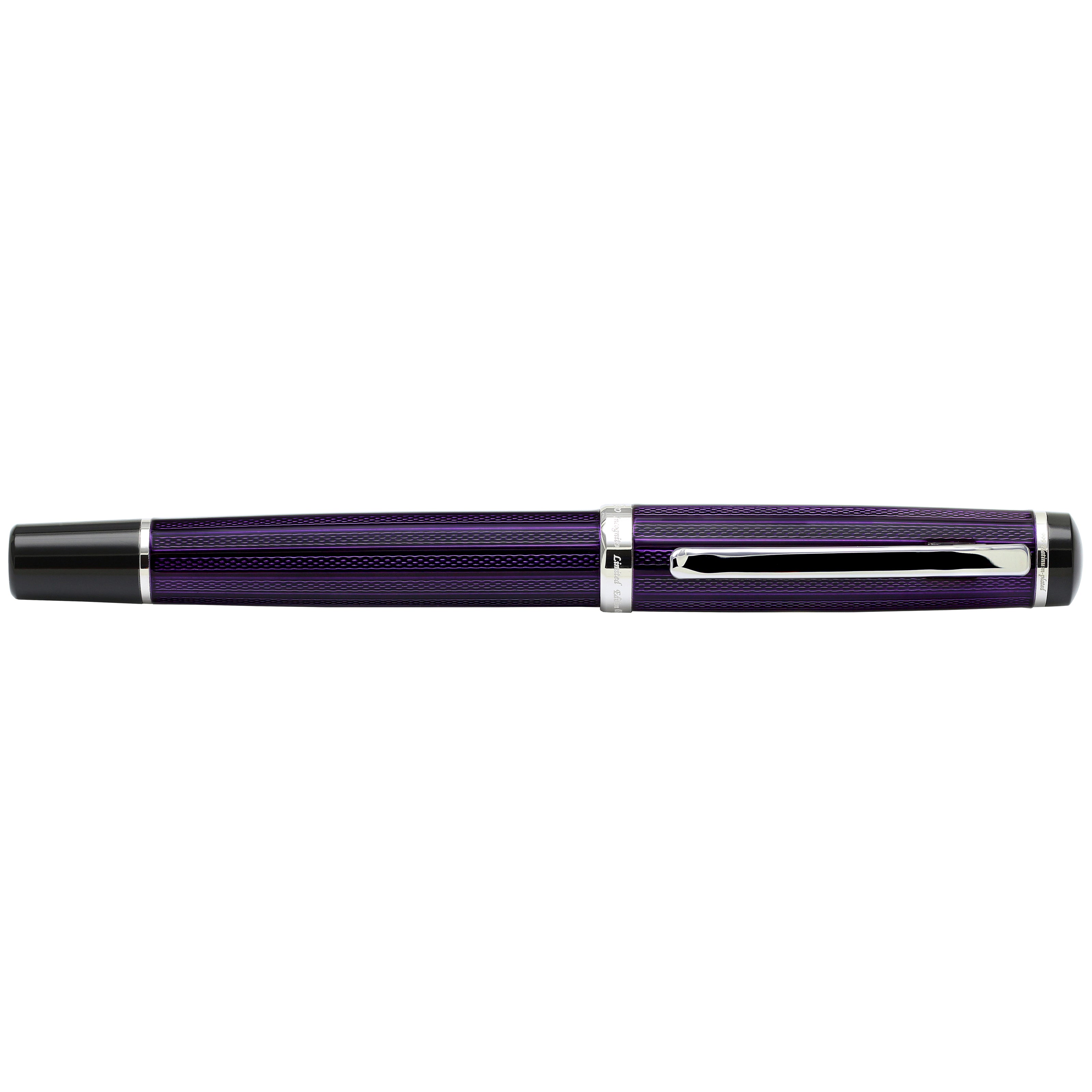 定番人気安い Xezo Incognito シリアル 真鍮 ボールペン ブルゴーニュレッドラッカー、ダイヤモンドカット刻印。 プラチナメッキ。：イエローショップ 