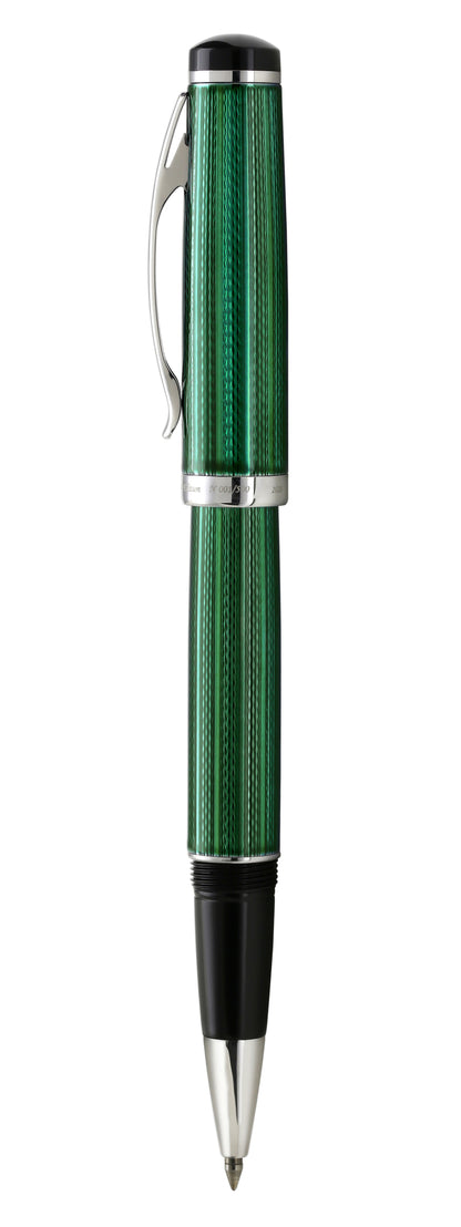 Xezo - Side view of the Incognito Forest R rollerball pen