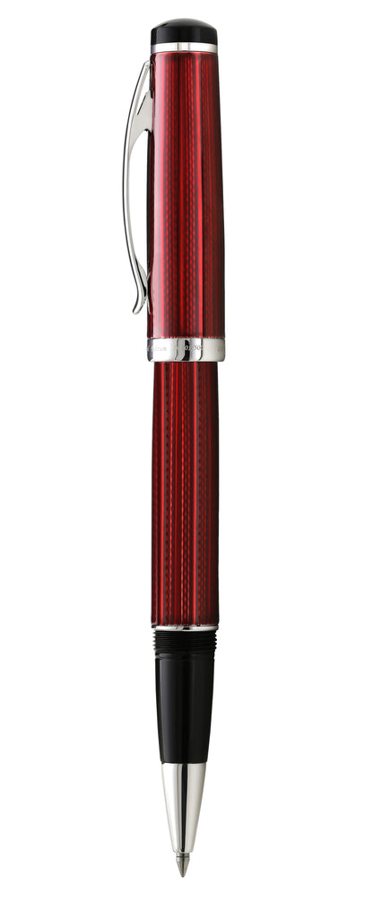 Xezo - Side view of the Incognito Burgundy R-1 rollerball pen