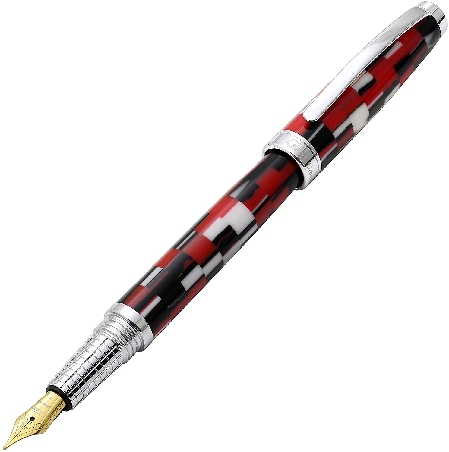 Xezo - Angled 3D view of the front of the Urbanite II Trek FM fountain pen