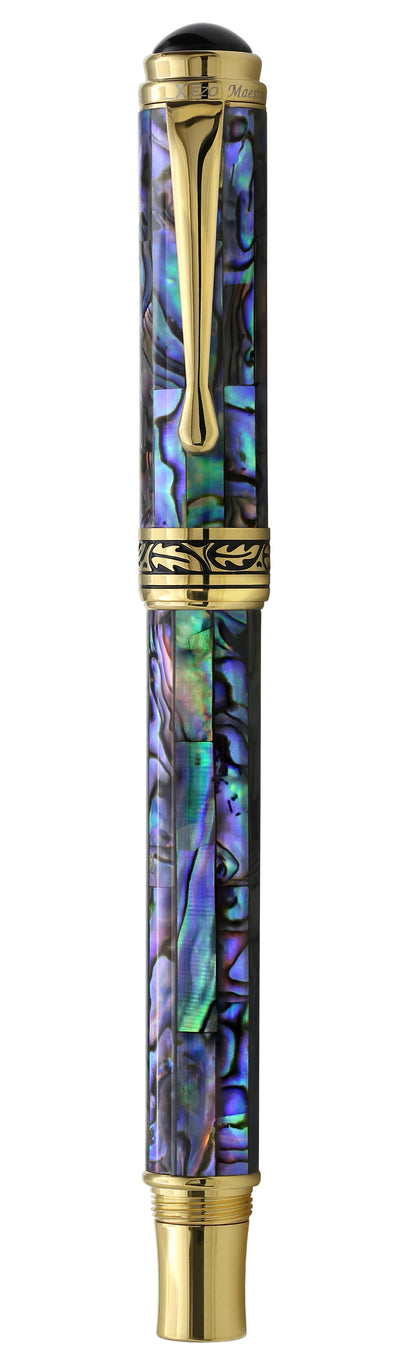 Xezo - Front view of a capped Maestro Sea Shell FPG-1 fountain pen