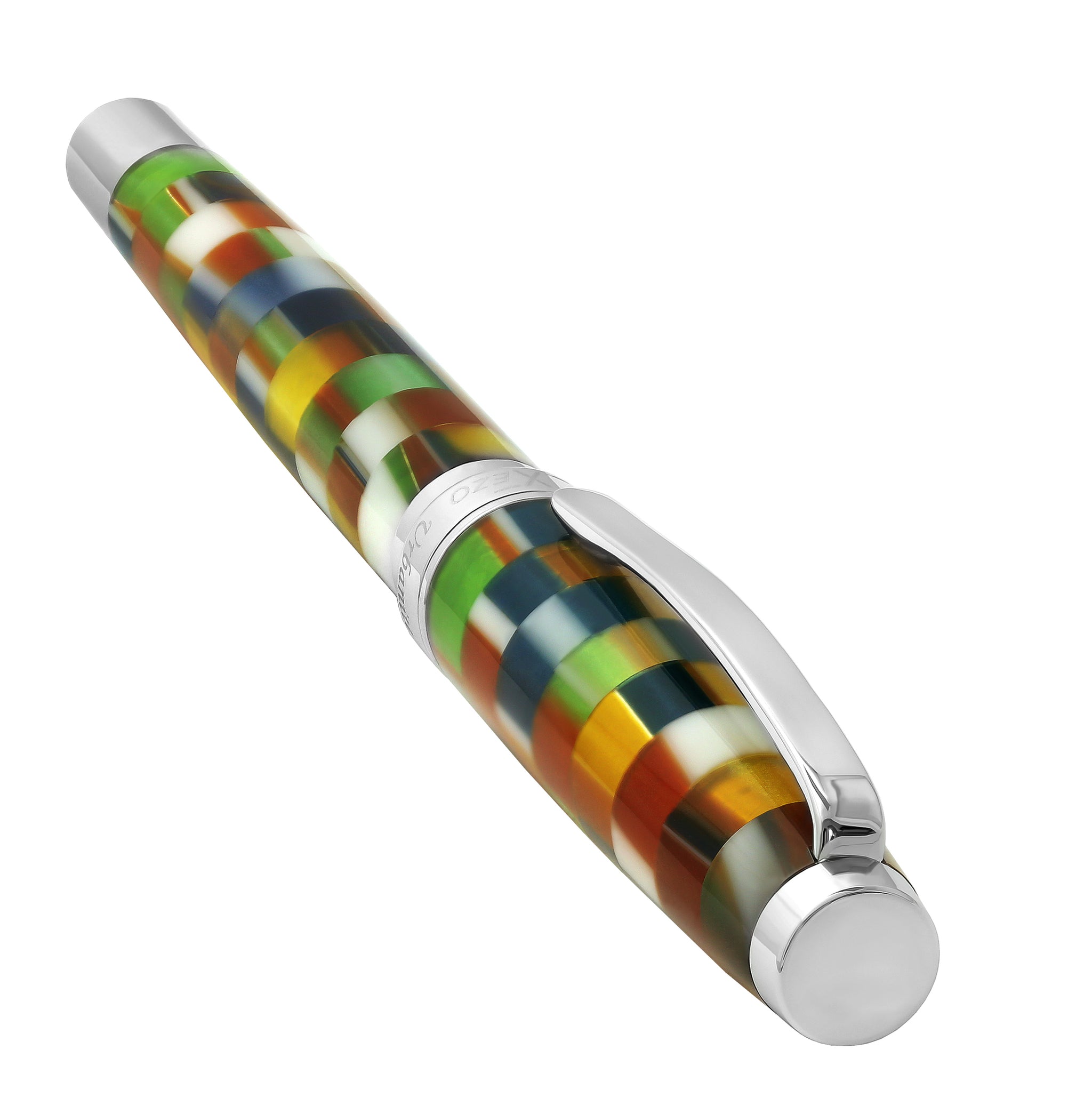 Xezo Urbanite Red Retro Vulpen - Geserialiseerd Met Geruit Design, Fijne Punt
