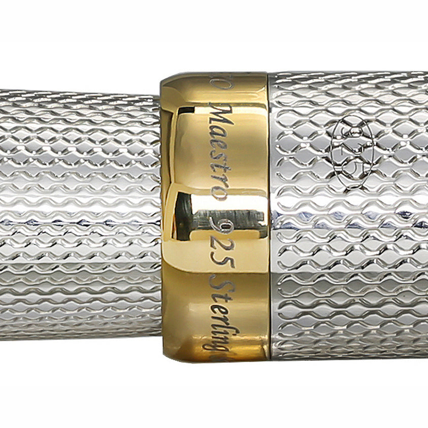 Xezo - Image of the 925 Sterling Silver hallmark of the Maestro 925 Sterling Silver F-1 fountain pen