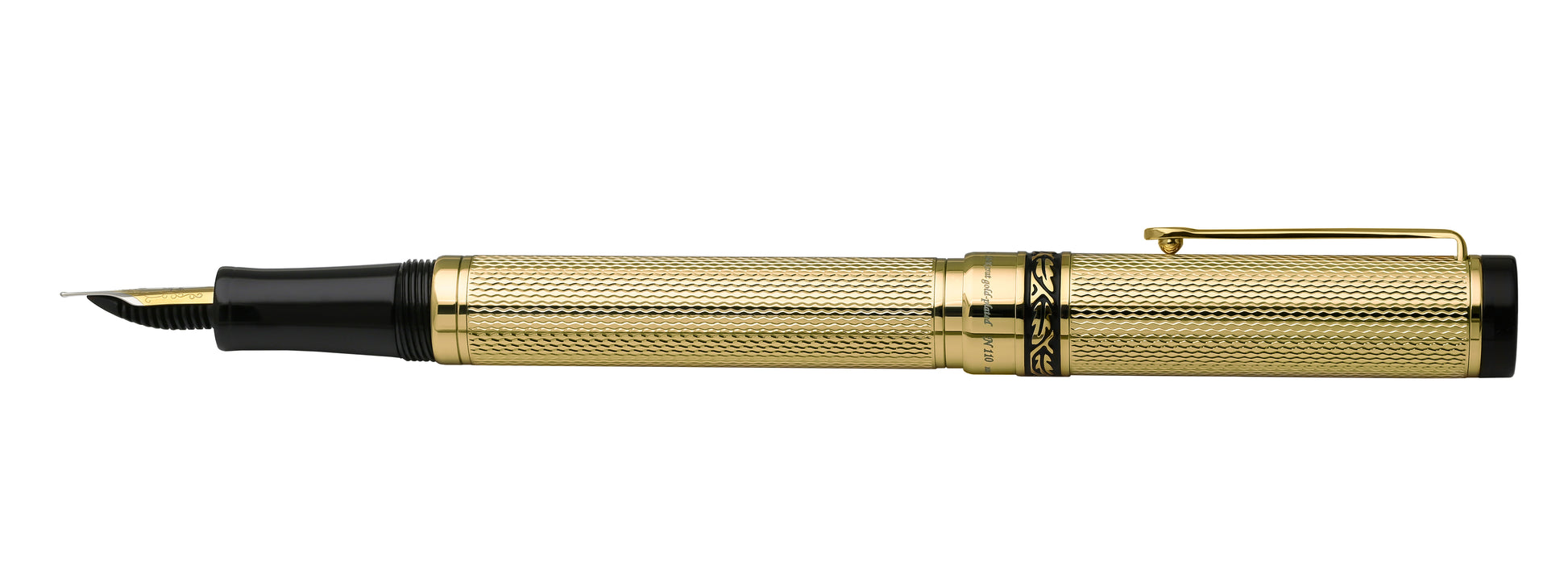 Xezo - Side view of the Tribune Gold FM fountain pen