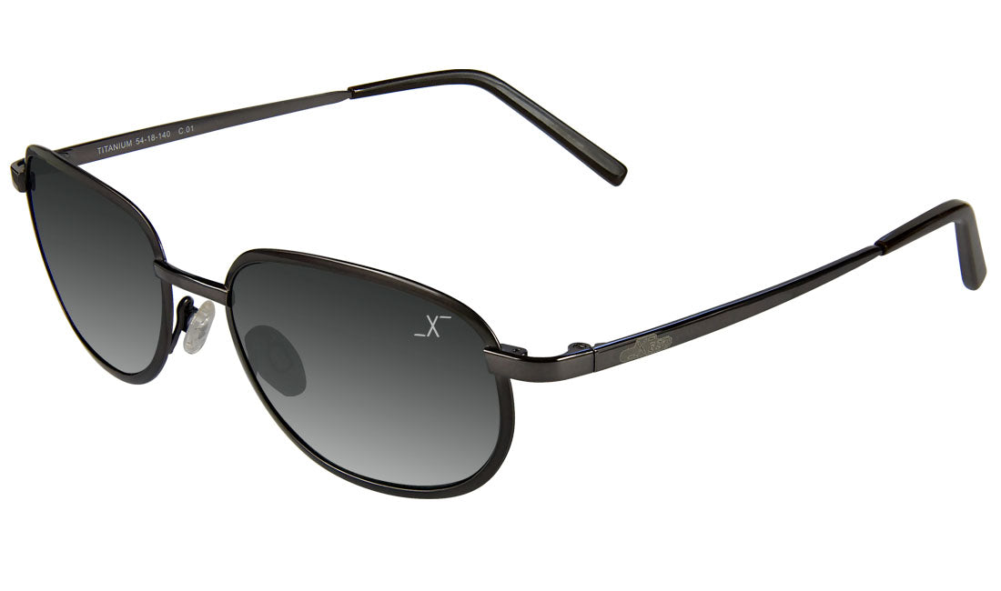 Xezo - Angled view of the front of a pair of Aeromaster 3100 sunglasses