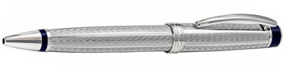 Xezo - Side view of the Incognito LeGrand Platinum B ballpoint pen