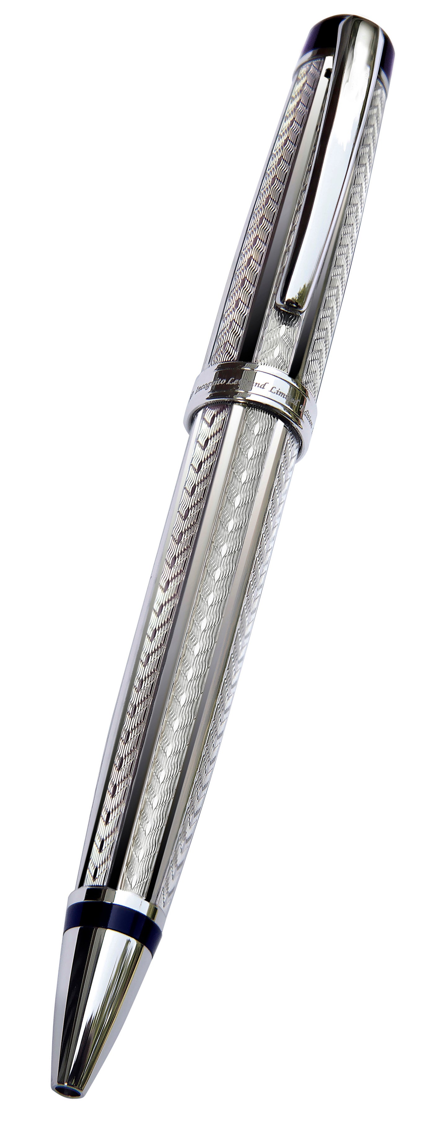 Xezo - Front view of the Incognito LeGrand Platinum B ballpoint pen