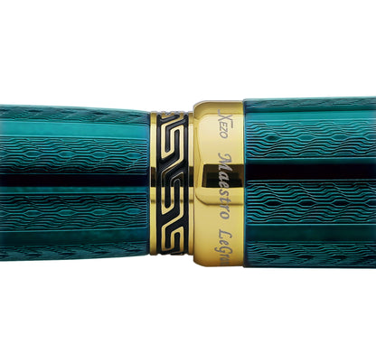 Xezo - Image of the pattern of the middle ring of the Maestro LeGrand Dioptase F fountain pen