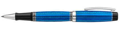 Xezo - Side view of the Maestro LeGrand Tanzanite R rollerball pen