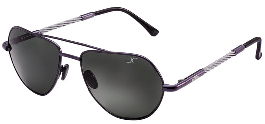 Xezo - Angled view of the front of a pair of Freelancer G sunglasses